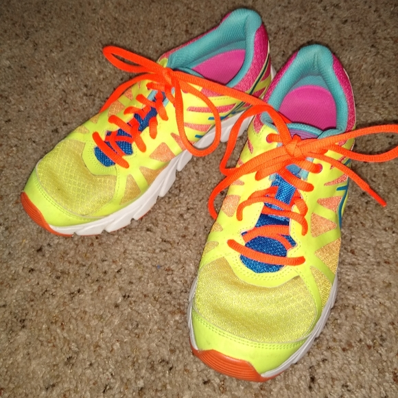 Asics Shoes - Asics Gel Centauri Running Athletic Shoes Lady's 6 1/2 Yellow Pink